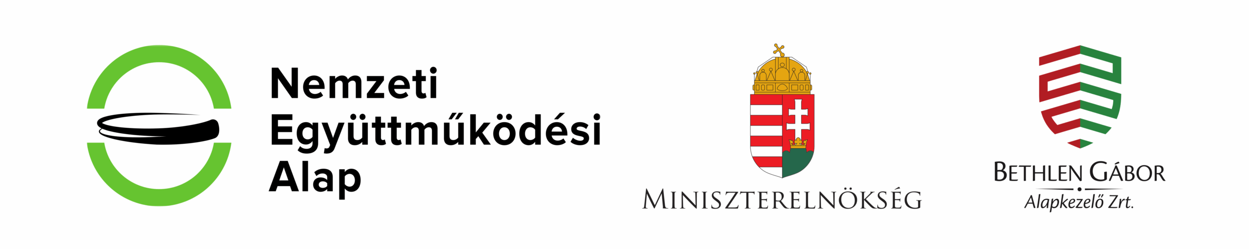 Nemzeti Együttműködési Alap, Miniszterelnökség és Bethlen Gábor Alapkezelő Zrt. logók