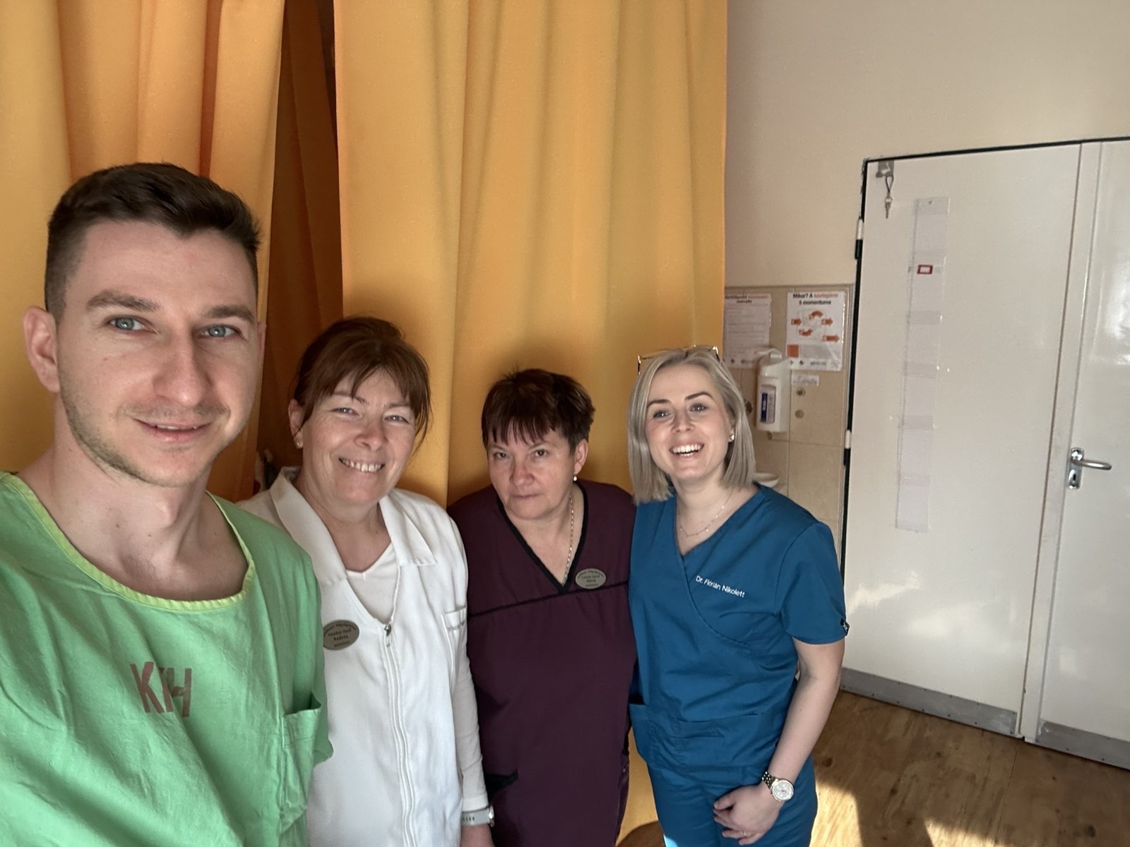 A nőnapi rákszűrési akcióban résztvevő kollégák