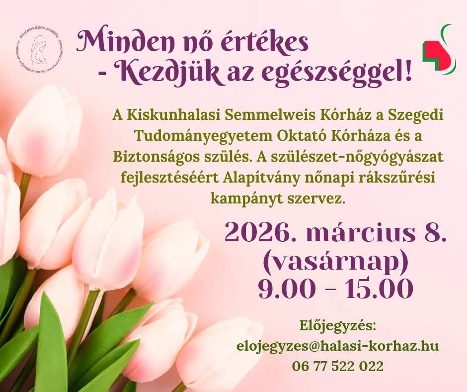 Nőnapi rákszűrési kampány plakátja
